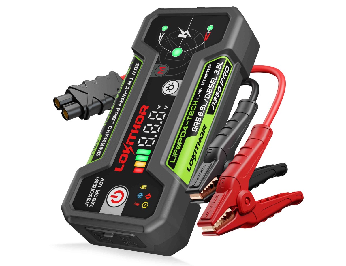 LOKITHOR 12V 25.6Wh 1350A LiFePO4 starta palgiekrta